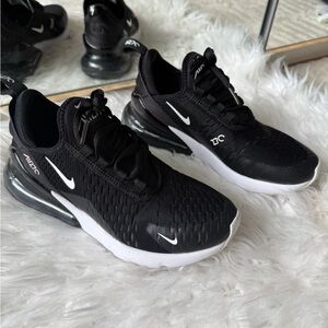 Nike Black & White Air Max 270 Athletic Sneakers